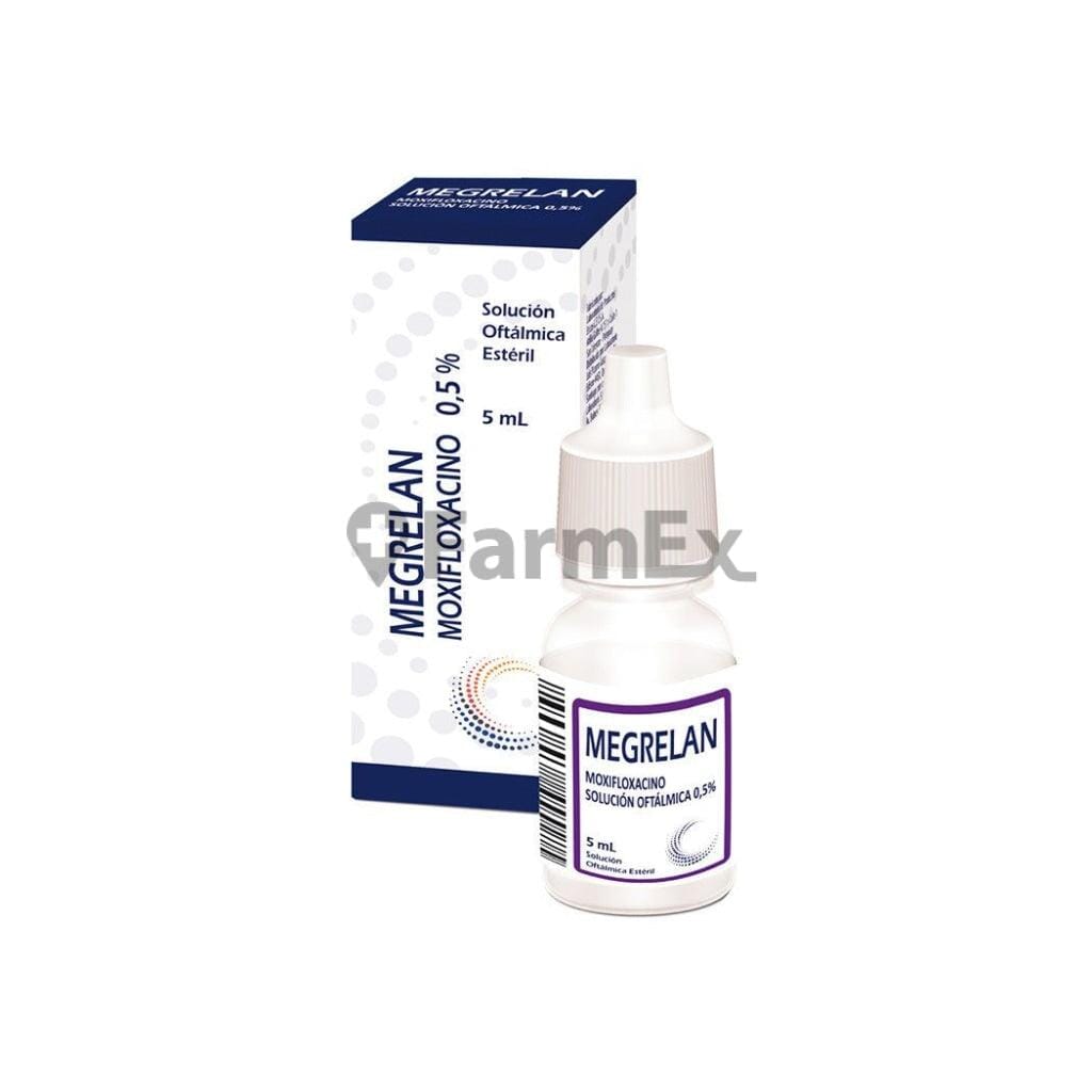 Megrelan Solución Oftálmica 0,5 % x 5 mL Farmex-Pluxee-Persistente